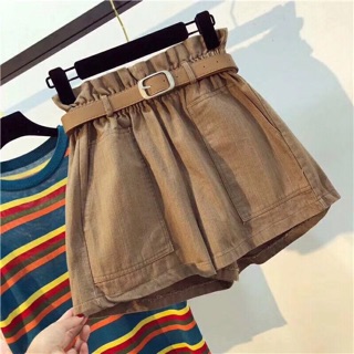 Quần đùi lưng thun kèm dây nịt