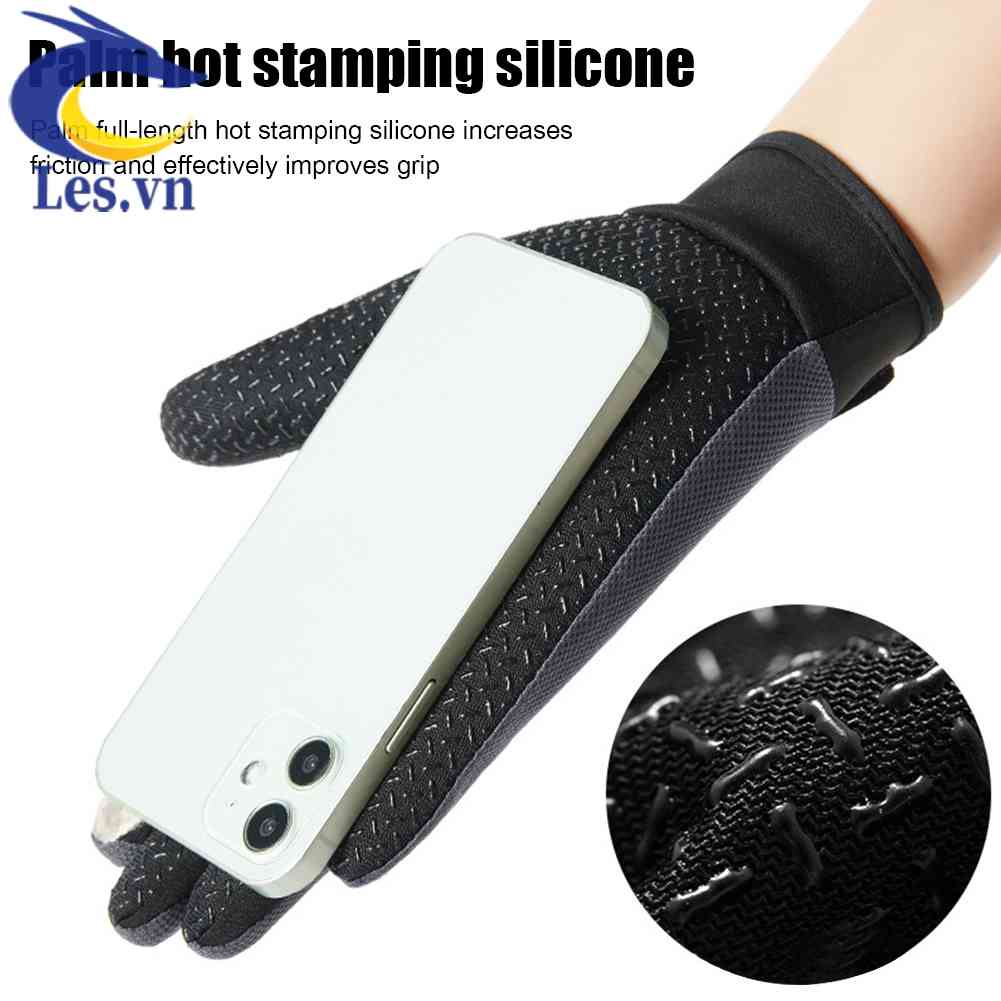 Toàn Bộ Găng Tay Lưới Thể Thao Hở Ngón Có Thể Chạm Màn Hình Cảm Ứng