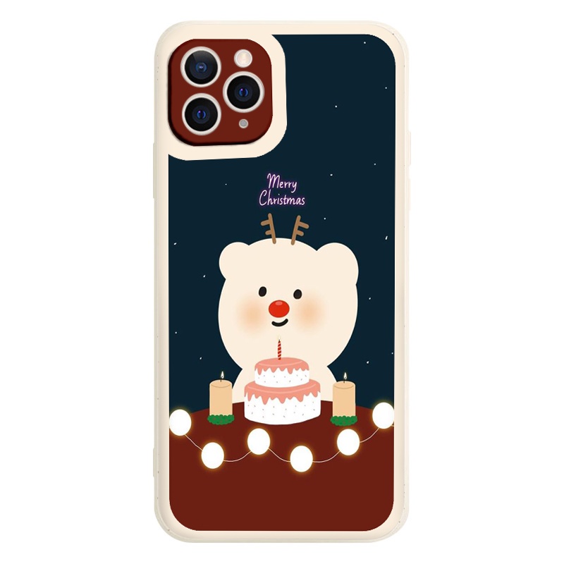 Ốp lưng iphone gấu thổi nến đêm noell từ iphone 13promax 11 promax 12 pro max 6 6plus 7 plus 8 x xr xsmax