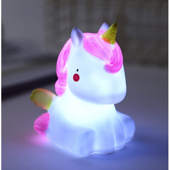 [HCM] Đèn ngủ silicon hình thú cho bé, đèn ngủ led silicon để bàn siêu cute ( kèm Pin)