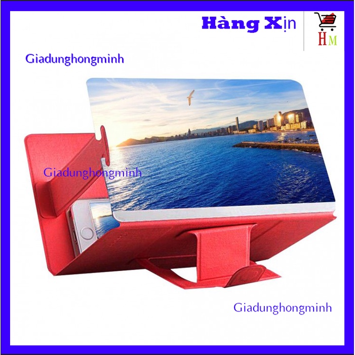 Kính phóng to màn hình điện thoại 4D 12 inch chống lóa mỏi mắt, phóng đại màn hình siêu lớn