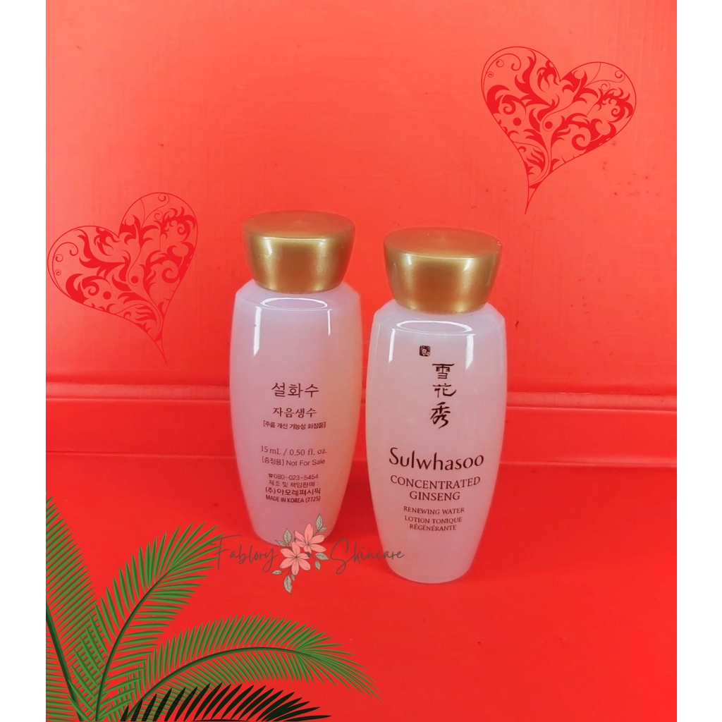 Toner nhân sâm Sulwhasoo Concentrated Gingseng Renewing Water Ex, nước cân bằng dưỡng ẩm, hỗ trợ tái tạo phục hồi làn da