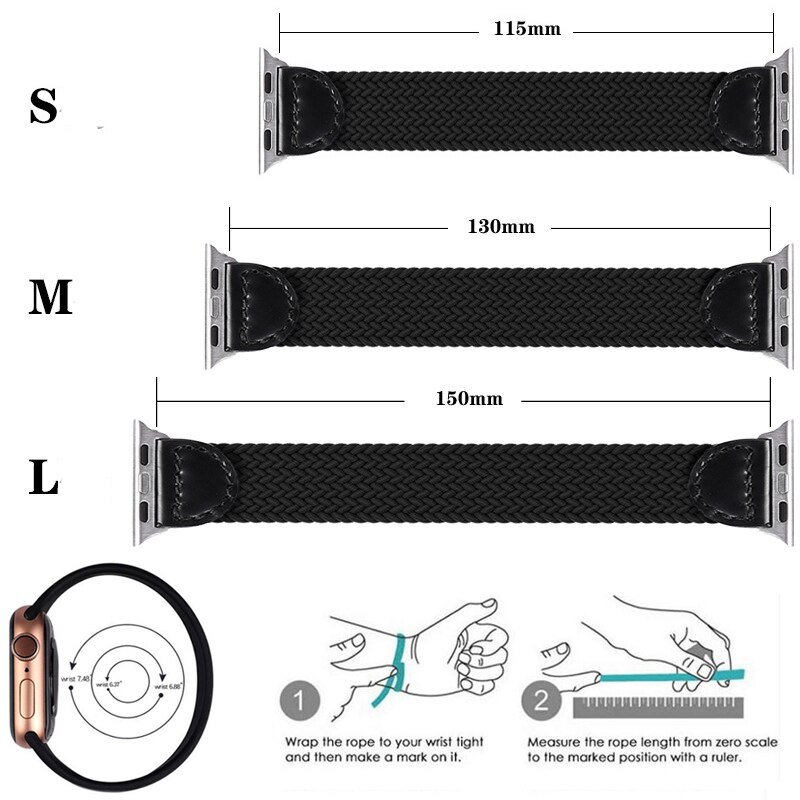 Dây Đeo Nylon Cho Đồng Hồ Thông Minh Apple Watch 6 Se Iwatch Series 7 6 5 4 3 38mm 40mm 42mm 41mm 45mm