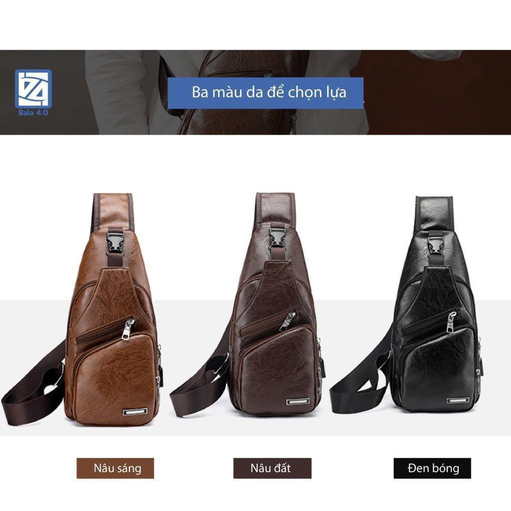 Túi đeo chéo nam chính hãng tặng dây usb | BigBuy360 - bigbuy360.vn