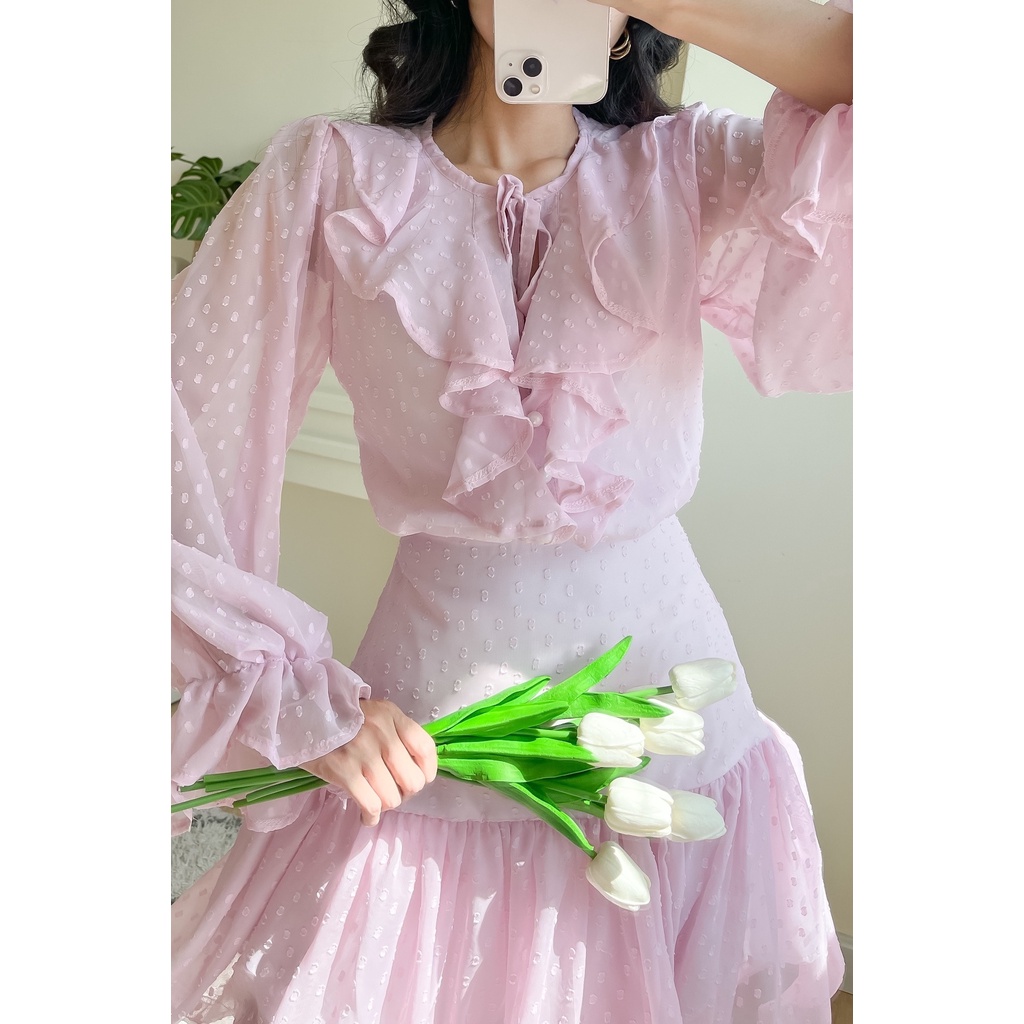 Đầm Kiểu Nữ Bèo Ngực - EDINI - D1500