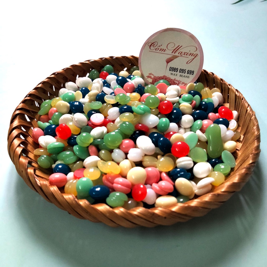 Sáp Wax Lông Nóng HARD WAX BEANS 100G chuẩn Mix đủ màu