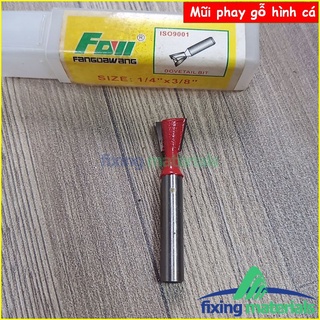 Mũi phay gỗ hình cá, cốt 6.35mm-12.7mm (Mũi router, mũi soi gỗ)