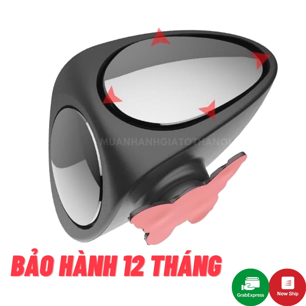 Gương Cầu Lồi Ô tô Soi Điểm Mù, Gương 3R Xóa Điểm Mù Xe Hơi Nhìn Bánh Trước Gắn Kính Chiếu Hậu Cho Ôto Cực An Toàn