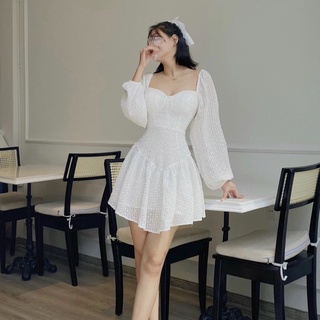 [HOT] Đầm Trắng Ren Đuôi Cá 🦋FREESHIP🦋