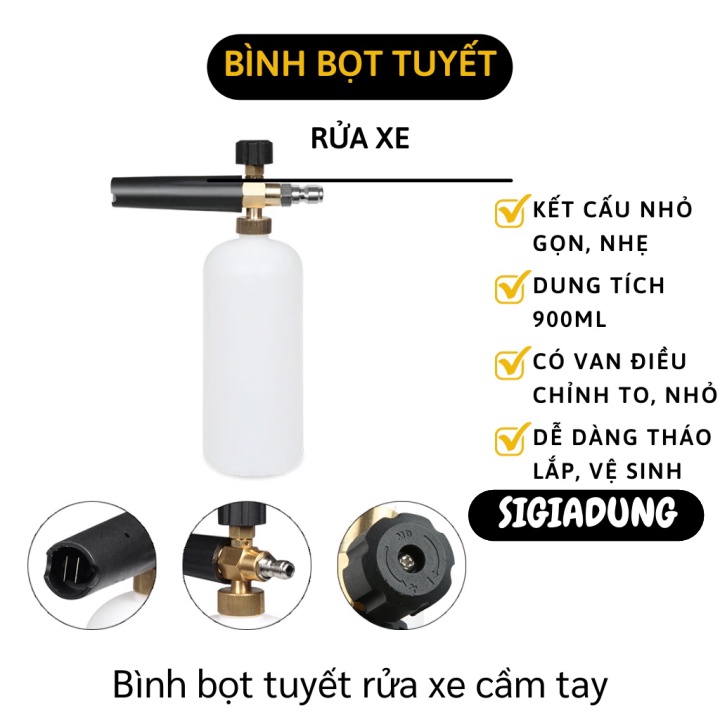 [SGD] Bình Phun Bọt Tuyết - Bình Bọt Tuyết Rửa Xe Có Van Điều Chỉnh To Nhỏ, Nhỏ Gọn 6931