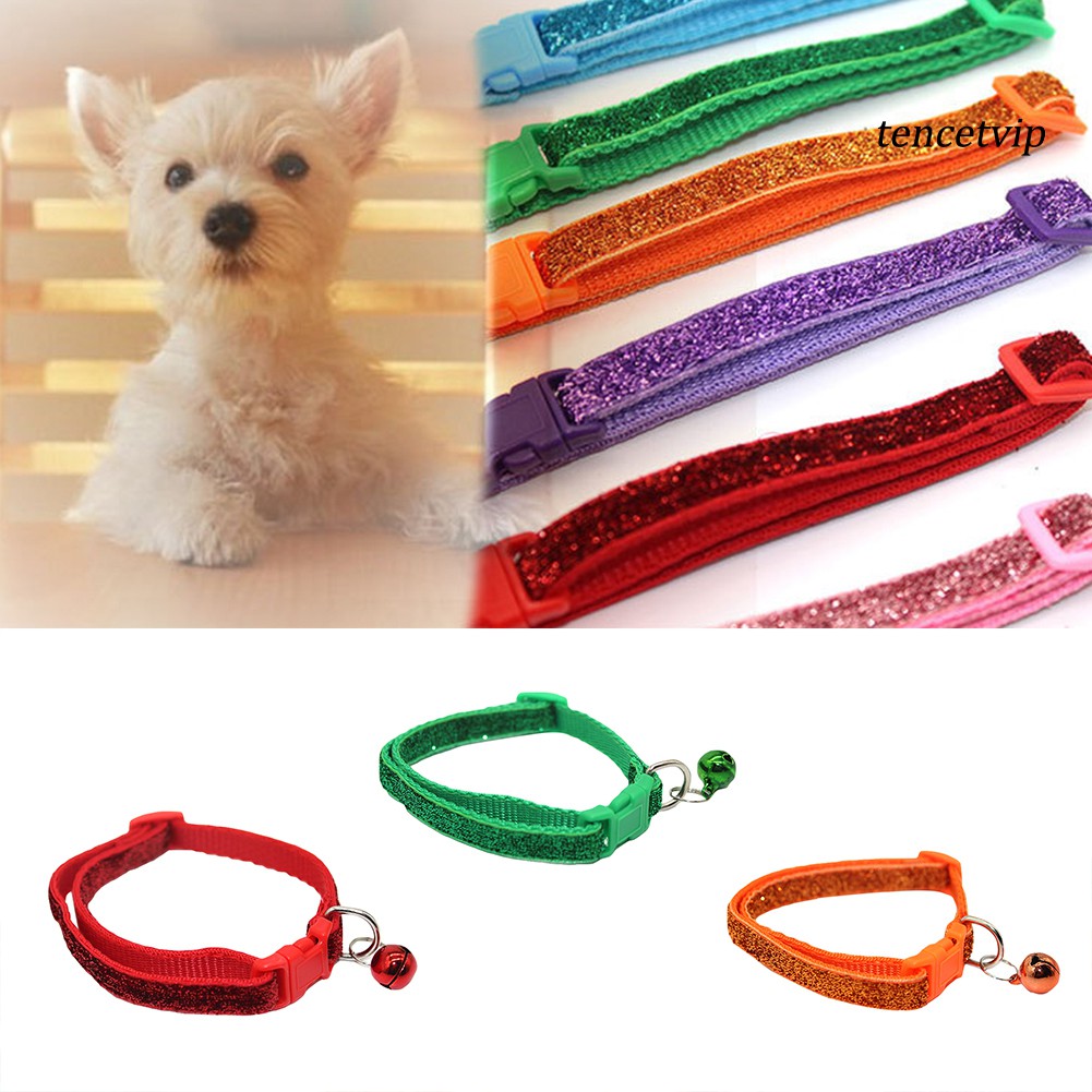 Vòng Cổ Thú Cưng Đính Kim Tuyến Lấp Lánh Nhiều Màu Sắc Tùy Chọn Thời Trang
