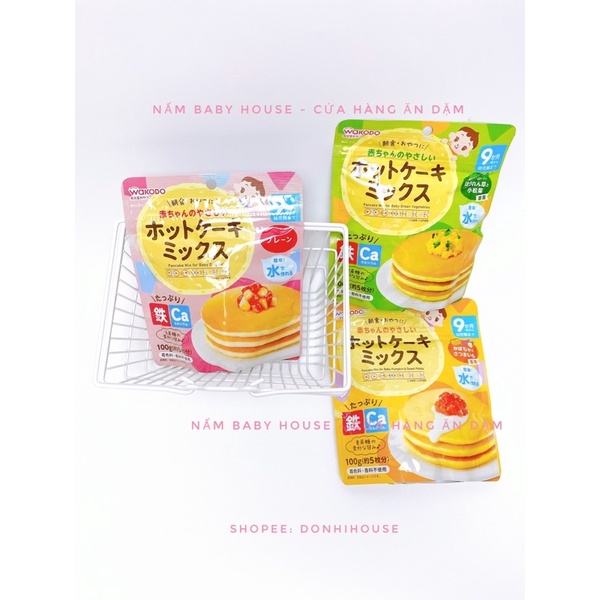 Bột bánh rán Wakodo Nhật Bản - bột pancake dành cho bé từ 9 tháng date 2024