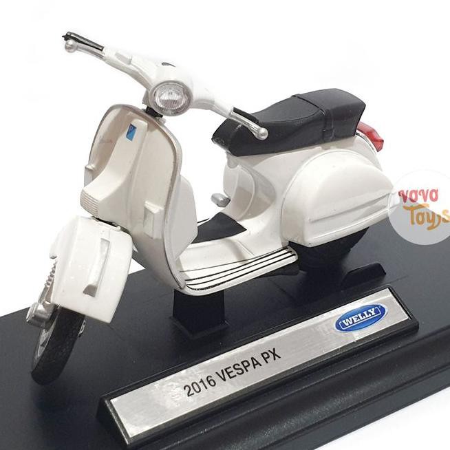 WELLY Mới Mô Hình Xe Vespa Px Trắng Tỉ Lệ 1 / Vespa Độc Đáo Sống Động