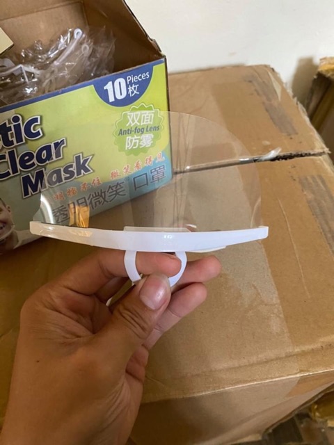 khẩu trang nhựa che mặt spa hộp 10 cái