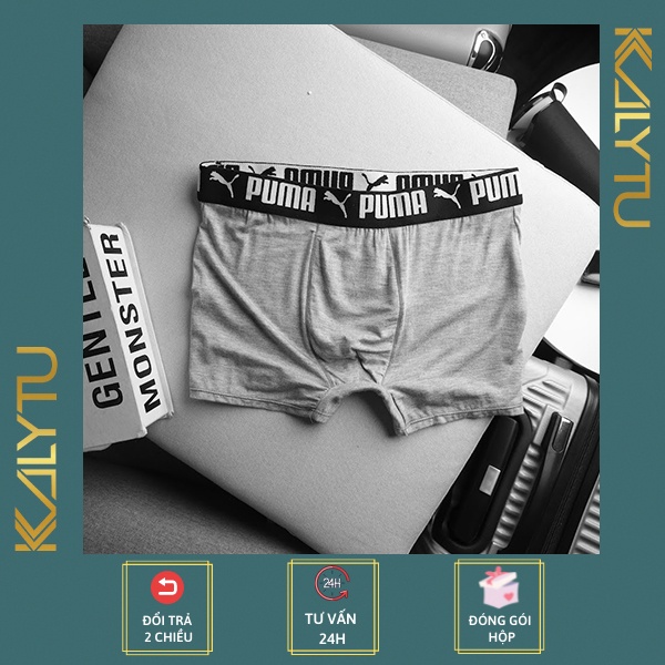 Quần lót nam boxer thun lạnh cotton cao cấp co giãn 4 chiều, quần sịp đùi nam thông hơi kháng khuẩn - KALYTU.
