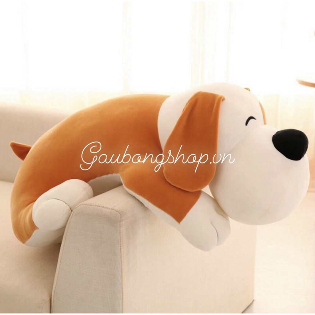 Gấu bông chú chó nằm mắt híp 60cm 90cm đáng yêu ngộ nghĩnh Gaubongshop.vn - M020