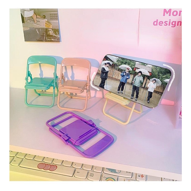 Giá Đỡ Điện Thoại Có Thể Gấp Gọn Hình Bánh Macaron Đáng Yêu