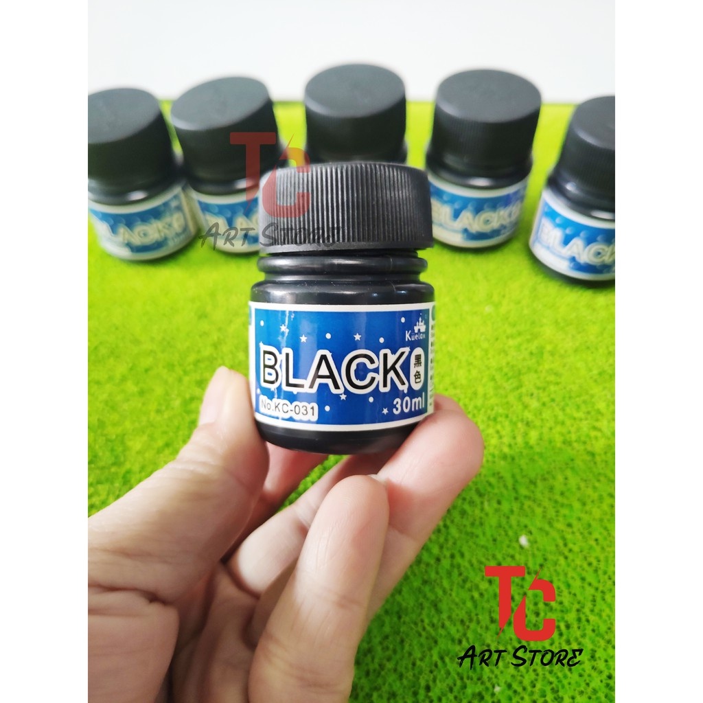 Mực Bút Sắt KUELOX Kháng Nước (Đen, 30ml) Vẽ Skyists, manga...
