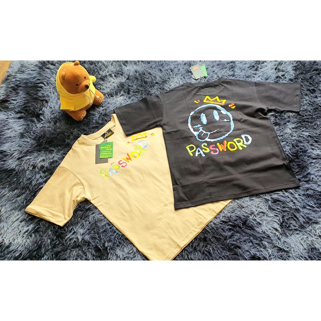 Áo thun Drew in hình mặt cười vương miện