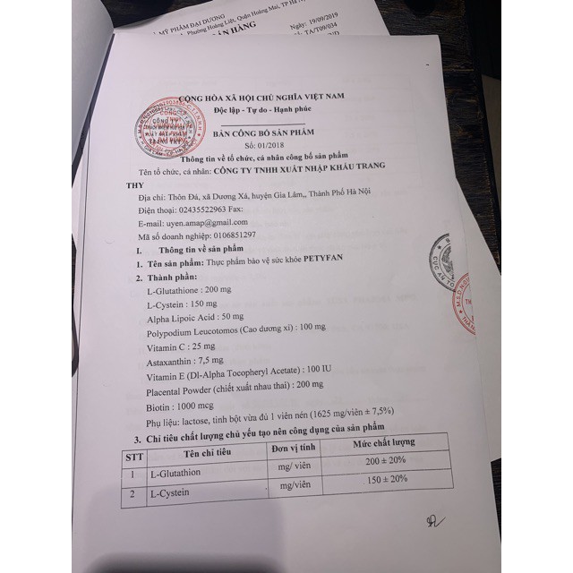 Viên Trắng Da, Chống Nắng PETYFAN ID30 GOLD -30 Viên , Nhập Khẩu USA