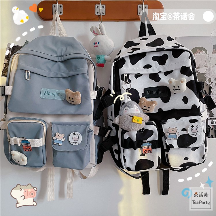 Balo bò sữa đi học nữ giá rẻ ulzzang hàn quốc B140