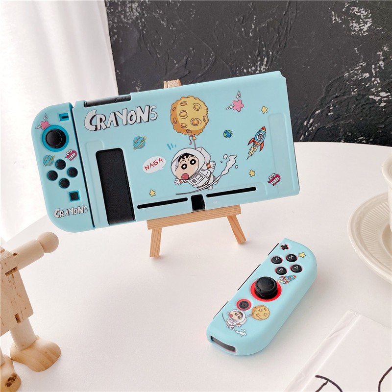 Ốp Bảo Vệ Máy Chơi Game Cầm Tay Chống Trượt Chống Sốc Chống Va Chạm Hình Cậu Bé Bút Chì Shin-Chan Phi Hành Gia Kiểu Nhật Bản