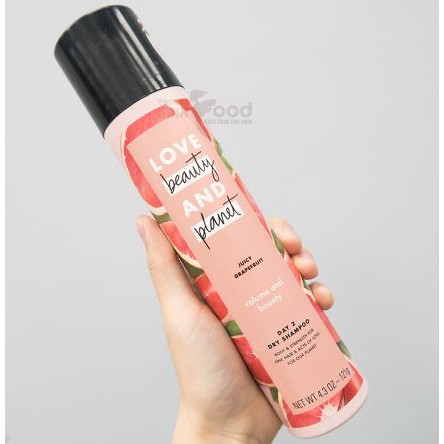 Dầu Gội Khô Dạng Xịt Giúp Tóc Bồng Bềnh Love Beauty And Planet Volume And Bounty Day 2 Dry Shampoo 121g