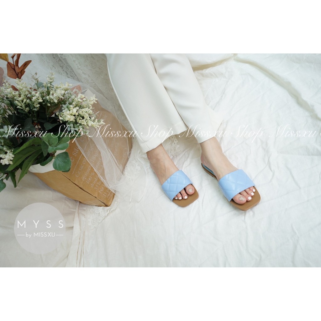 Dép nữ quai ngang chần ô 1cm thời trang MYSS - DE70