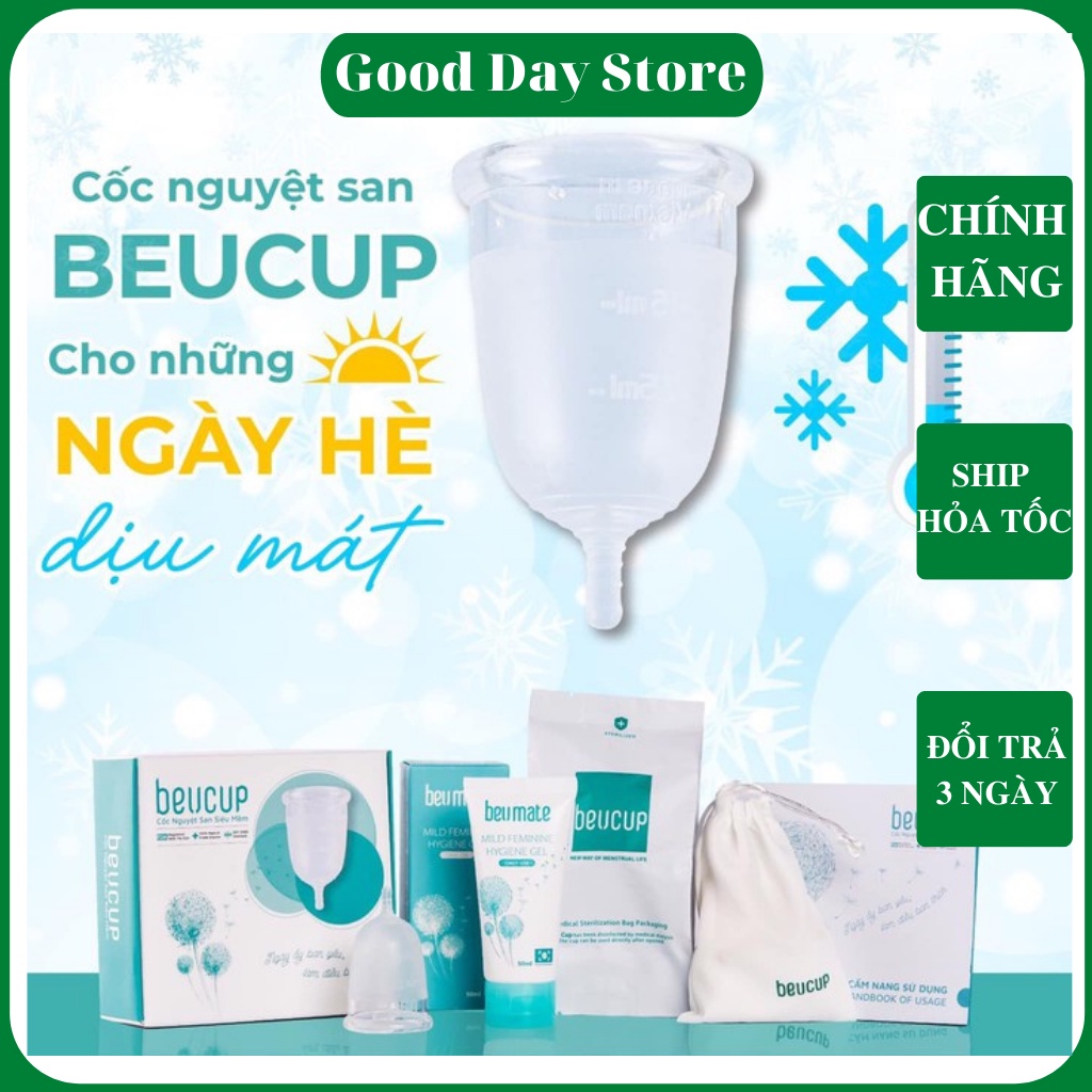 [CHÍNH HÃNG BEUCUP] Cốc nguyệt san BeU Cup