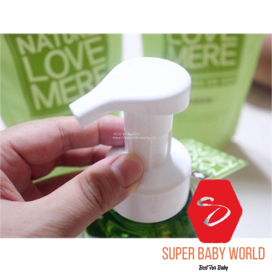 Nước rửa bình sữa tạo bọt Nature Love Mere chai 550ml/ túi 500ml