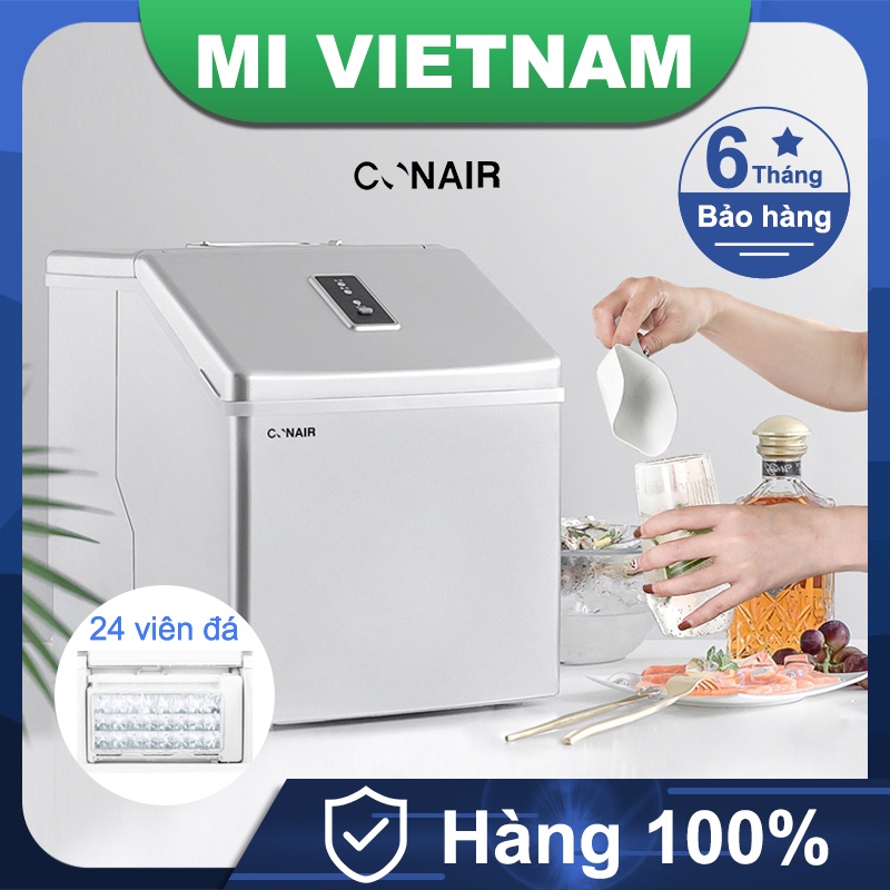 Máy làm đá viên vuông Xiaomi CONAIR CZB-45FB 24 khay đá dung tích lớn 120W tiết kiệm điện vận hành êm ái