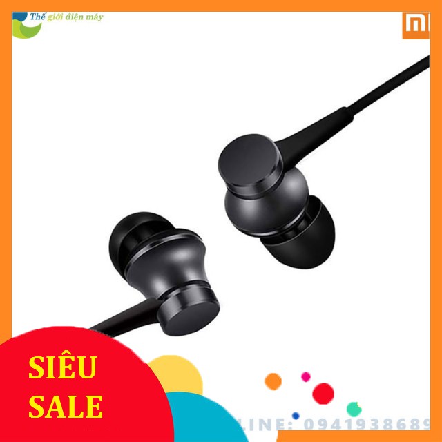 [SiêuRẻ] Tai nghe xiaomi piston lite 2017 black dây 1.1m có jack 3.5mm có mic vỏ nhôm nguyên khối màu ngẫu nhiên - BH 6 