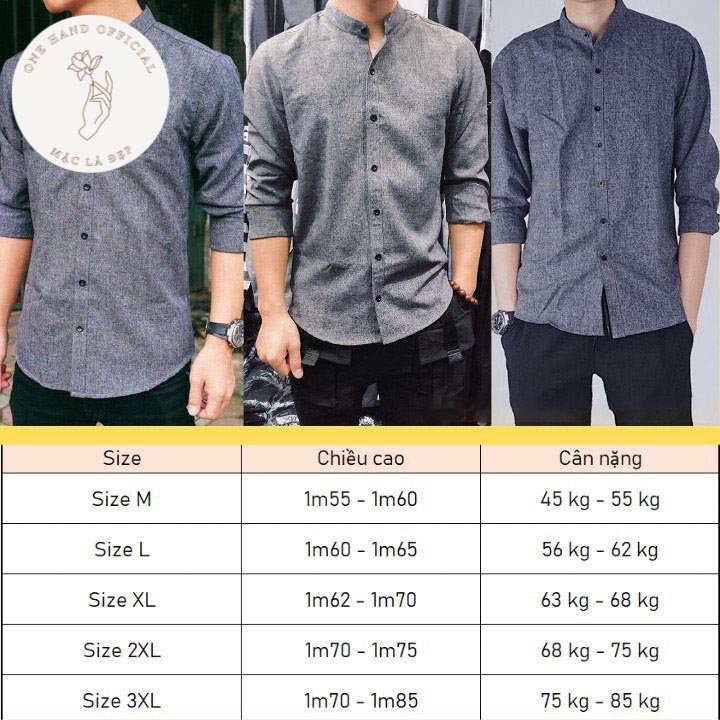 [Hàng VNXK] Áo Sơ Mi Nam Cổ Tàu - Áo Sơ Mi Nam Đẹp - Phong Cách Lịch Lãm - Không Nhăn - Xám Tiêu. P78 | BigBuy360 - bigbuy360.vn