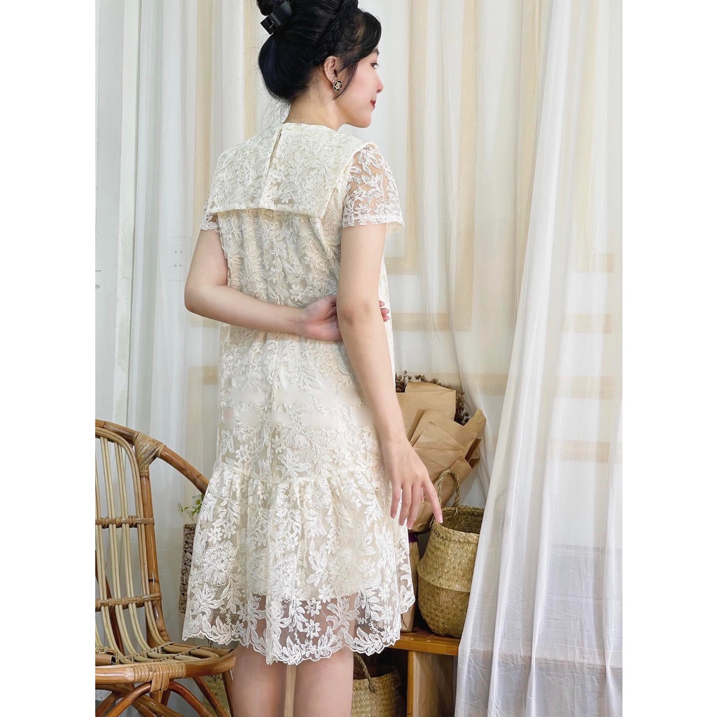 Đầm ren màu sang chảnh cho bầu