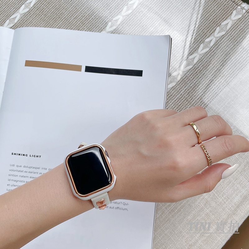 Dây đeo bằng da thật cho đồng hồ thông minh Apple Watch Series IWatch 7 / 6 / 5 / 4 / 3 /SE 44mm / 40mm / 42mm / 38mm /41mm / 45mm