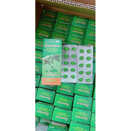 Viên uống giảm Ho từ Tinh dầu thiên nhiên EUROSCA. Với 100mg Eucalpytol kết hợp Tinh dầu Tràm, Gừng,
