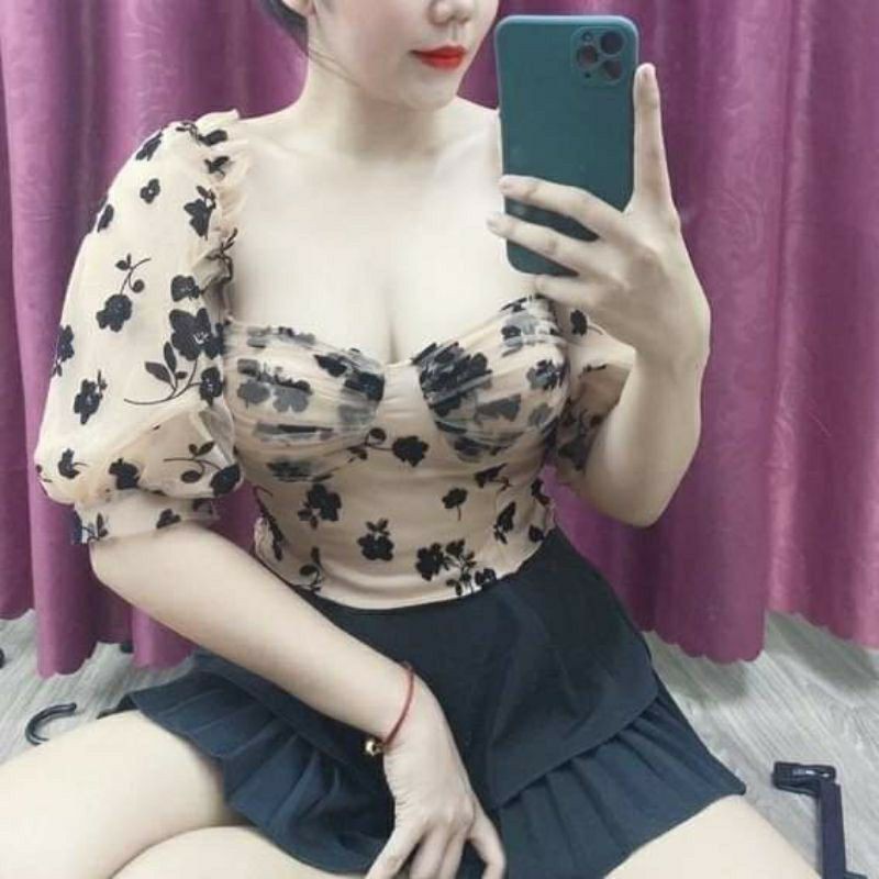 Áo bi cúp ngực tay phồng | BigBuy360 - bigbuy360.vn