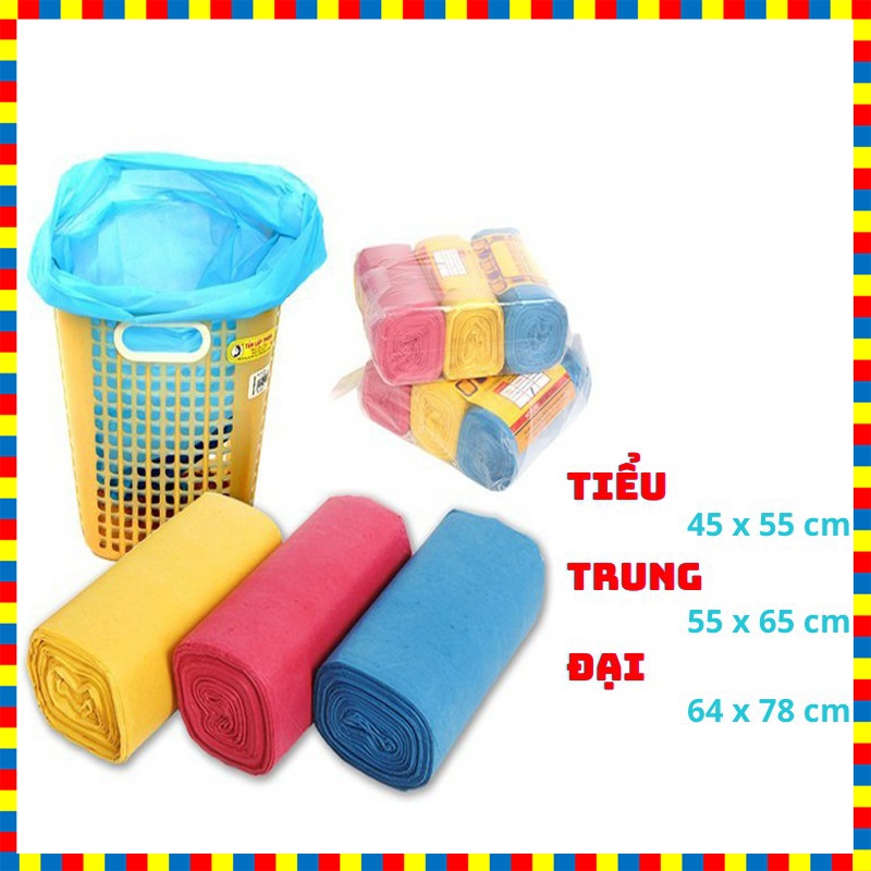 Túi đựng rác sinh học tự phân hủy đủ size, bền bỉ, tiết kiệm hơn(1kg 3 cuộn)