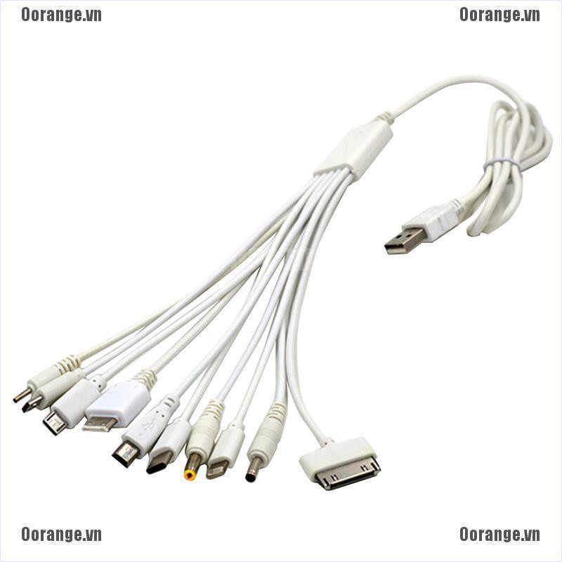 Dây Cáp Sạc Usb Đa Năng 10 Trong 1 Cho Iphone 6 / 7