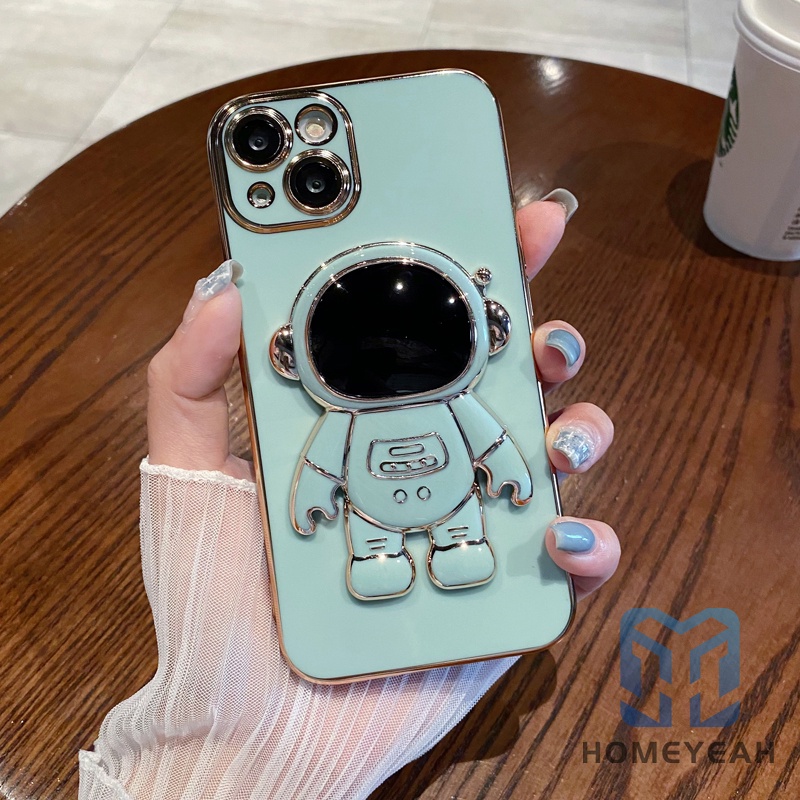 Ốp Điện Thoại Mềm Chống Sốc Hình Phi Hành Gia Hoạt Hình 3D Cho iPhone 11 12 13 Pro Max