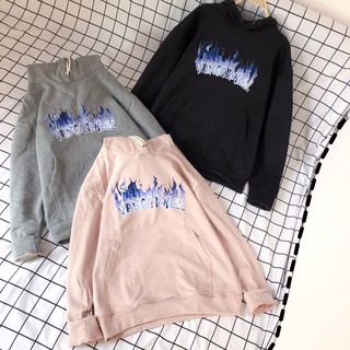 Áo hoodie in hình ulzzang vancarhell - ẢNH THẬT