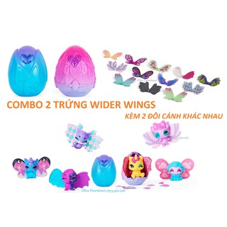 Wilder Wings 🎉 Set 2 Trứng Hatchimals & 2 Cánh thiên thần Mùa 9 mẫu Ngẫu nhiên Khác nhau - Đồ chơi Hatchimals VNXK