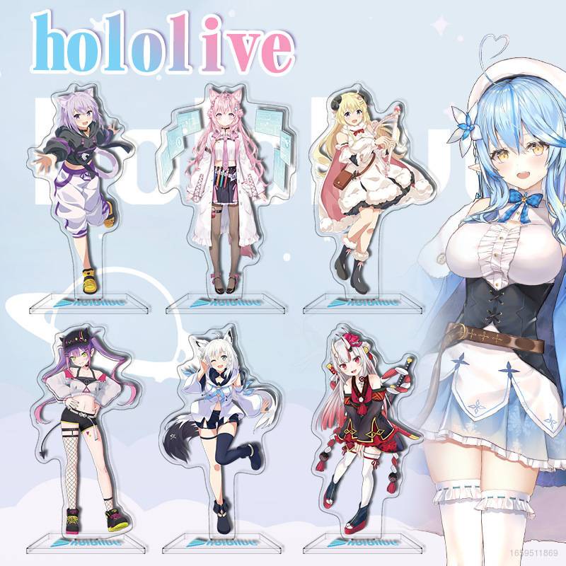 Hobby HOLOLIVE Vtuber Đồ Chơi Mô Hình Anime Suisei Fubuki Aqua Giá Đỡ Đĩa Trang Trí Nhà Sưu Tầm