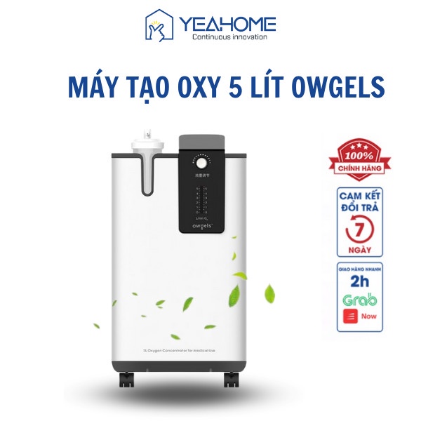 Máy Tạo Oxy 5 Lít, Máy Thở Oxy Có Xông Mũi Owgels OZ-5-01PW0 Kèm Xông Khí Dung - Chính hãng OWGELS - Yeahome Care