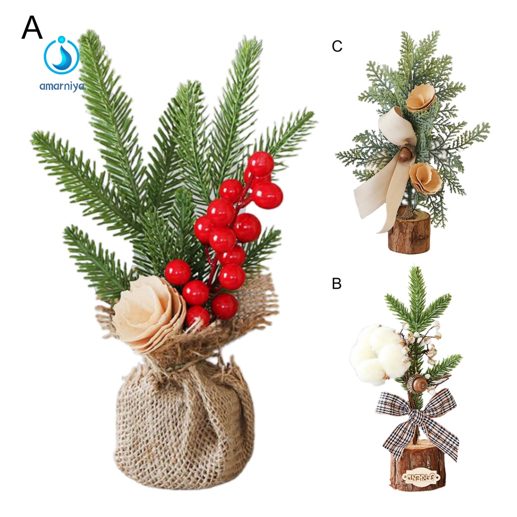 Cây Thông Giáng Sinh Mini 25cm Bắt Mắt