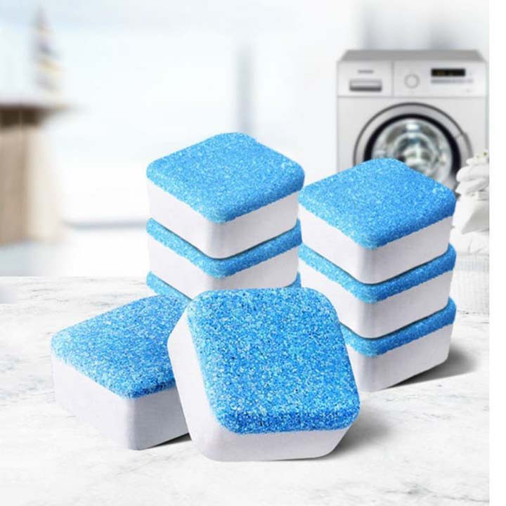 [HCM] Hộp 12 Viên Tẩy Vệ Sinh Lồng Máy Giặt, Sủi sạch vi khuẩn, Tẩy Sạch Cặn Bẩn Lồng Giặt