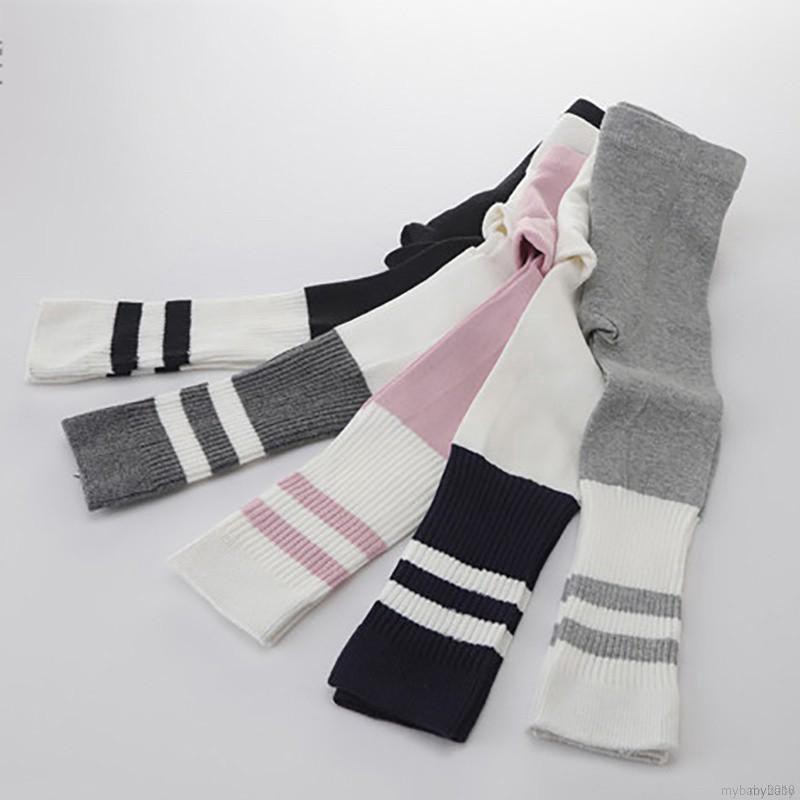 My Baby  Baby Girls Stripe Leggings Stretchy Trousers