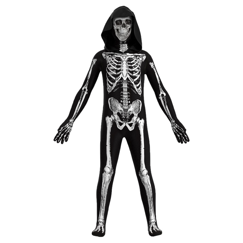 Bộ đồ hóa trang Halloween hình bộ xương ma cà rồng 2021 cho trẻ em và người lớn mới
