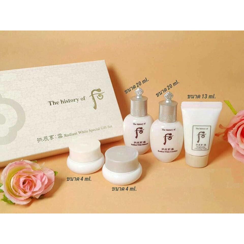 Set mini whoo trắng da - Radiant white 5pcs Special Gift Kit