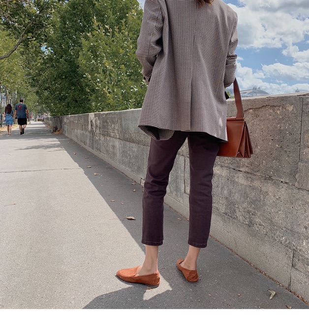 Hàng có sẵn ) Siêu phẩm áo Blazer cao cấp kẻ nâu nhỏ (có ảnh chụp thật) | BigBuy360 - bigbuy360.vn